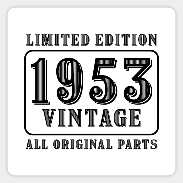 All original parts vintage 1953 limited edition birthday Magnet by colorsplash